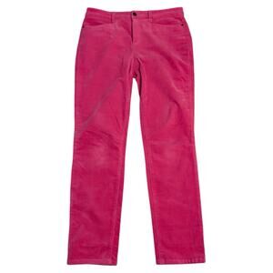 Talbots Simply Flattering Straight Leg Pants Womens 8 Corduroy Pink High Rise
